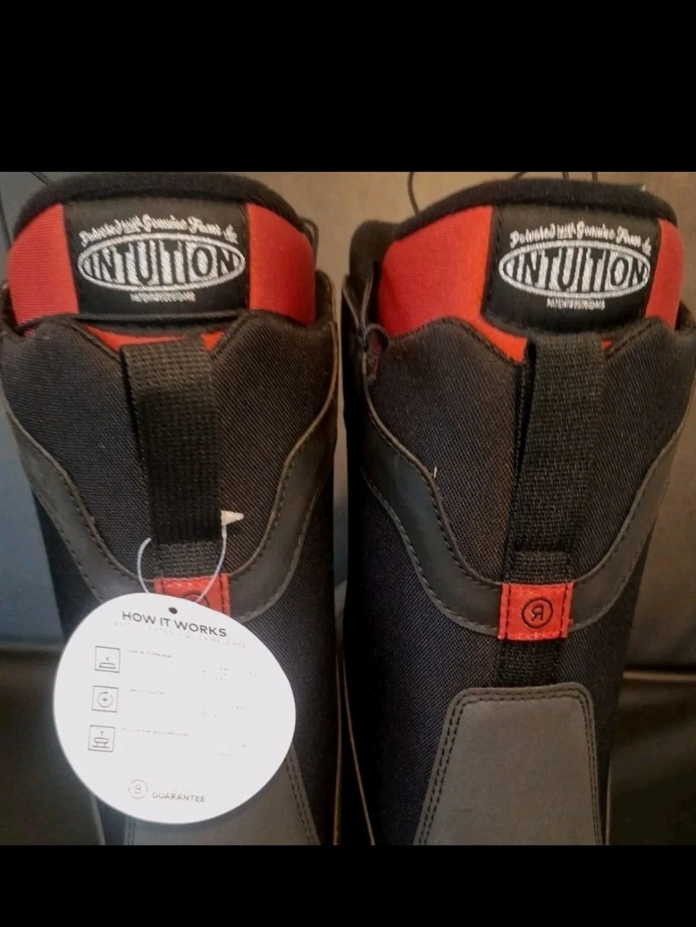 Ride Rook BOA Mens Snowboard Boots Size 9 Black New All Mountain Winter Sports